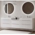 MOBILIER ICONICA RIFLAJ 80 CM, ALB CU LAVOAR