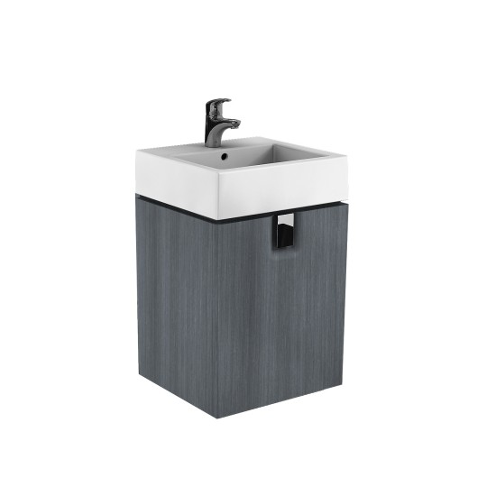 Mobilier TWINS 50 gri argintiu, cu un sertar, KOLO