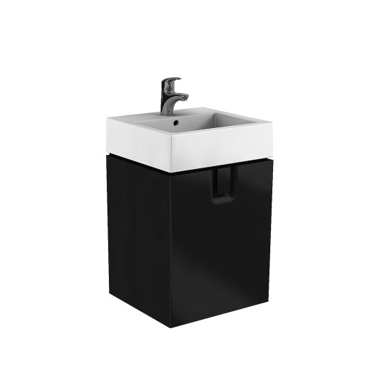 Mobilier TWINS 50 negru mat, cu un sertar, KOLO