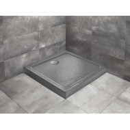 Cadita dus patrata Radaway Doros C Compact Stone 90x90 cm, antracit 