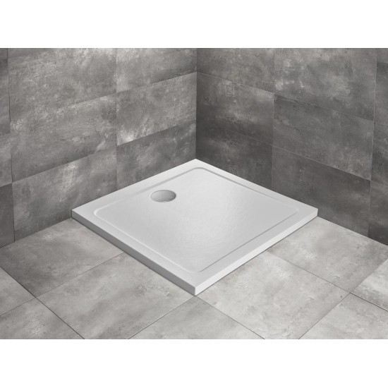 Cadita dus patrata DOROS C Stone White 90 x 90 cm RADAWAY