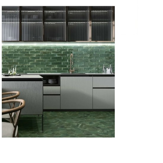 Faianta Hope Olive Lucioasa, tip Metro, 7.5 x 30 cm Ribesalbes