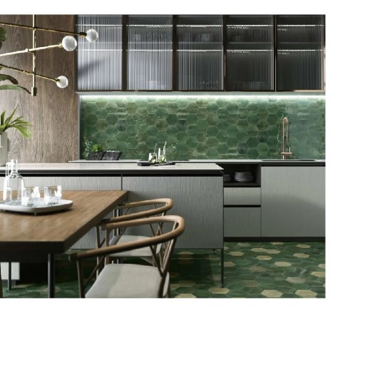 Faianta Hope Olive Lucioasa, tip Metro, 7.5 x 30 cm Ribesalbes