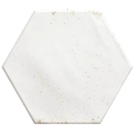 Gresie Hope Hex White Mat, 15 x 17.3 cm Ribesalbes