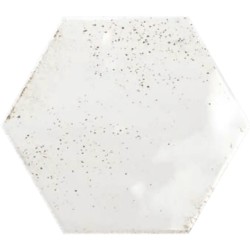 Faianta Hope Hex White Lucioasa, 15 x 17.3 cm Ribesalbes