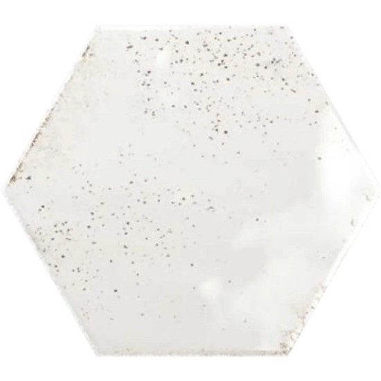Faianta Hope Hex White Lucioasa, tip Metro, 7.5 x 30 cm Ribesalbes