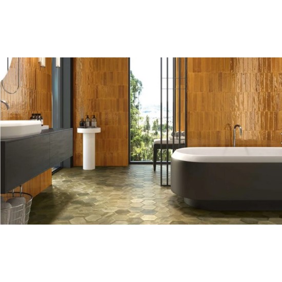 Gresie Hope Hex Ocre Mat, 15 x 17.3 cm Ribesalbes