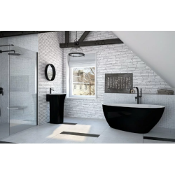 Cada freestanding Goya Alb-negru 160 x 70 cm