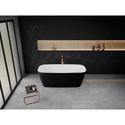 Cada freestanding Volans alb negru 151 x 72 x 54cm fara preaplin