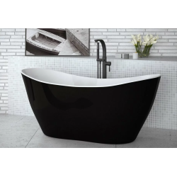 Cada freestanding Viya Alb-Negru 160 x 70 cm