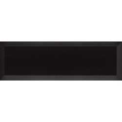Faianta Bisel Negru, tip Metro, Mata 10 x 30 cm, Ribesalbes