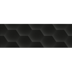 Faianta Decor Geom Hexagon, Black lucioasa 20 x 60 cm, Saniceramic