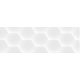 Faianta Decor Geom Hexagon, White lucioasa 20 x 60 cm, Saniceramic