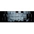 Faianta Colorgloss Negro Grid 25 x 75 cm