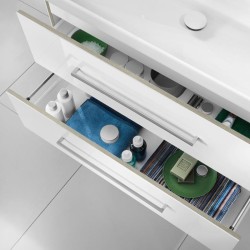 Mobilier suspendat cu 2 sertare, 100 cm, alb, Avento