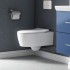 Villeroy-Boch, Set vas WC suspendat Avento, direct flush, cu capac slim, soft close, quick release, alb, 5656RS01