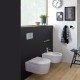 Villeroy-Boch, Set vas WC suspendat Avento, direct flush, cu capac soft close, quick release, alb alpin