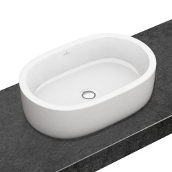 Villeroy-Boch, Lavoar pe blat, oval, 60 cm, alb alpin, Architectura