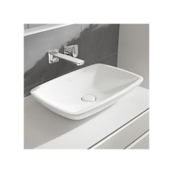 Loop & Friends, lavoar pe blat, 59 cm, alb, tratament CeramicPlus