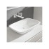 Loop & Friends, lavoar pe blat, 59 cm, alb, tratament CeramicPlus