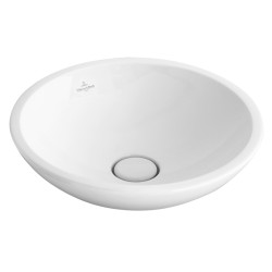 Loop & Friends, lavoar pe blat, rotund, 43 cm, alb