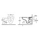 Villeroy-Boch, O.Novo, vas wc suspendat, rotund, DirectFlush, alb