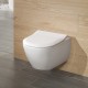 Villeroy-Boch, Set vas WC suspendat Subway 2.0, direct flush, cu capac slim, soft close, alb