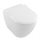 Vas WC stativ, Direct Flush, alb, tratament CeramicPlus, Subway 2.0