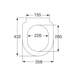 Villeroy-Boch Capac WC slim, soft close, pentru vas WC Subway, alb alpin