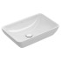 Lavoar dreptunghiular, pentru mobilier, 55 cm, alb alpin, Venticello