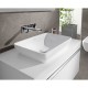Lavoar dreptunghiular, pentru mobilier, 55 cm, alb alpin, Venticello