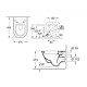 Villeroy-Boch, Subway 2.0, Vas WC suspendat, direct flush, cu functie de bideu ViClean, alb