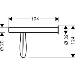 Suport hartie Hansgrohe Axor Massaud