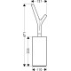Suport cu perie WC Hansgrohe Axor Massaud