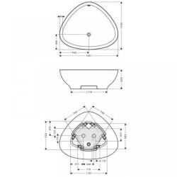 Cada Hansgrohe Axor Massaud free-standing 1900