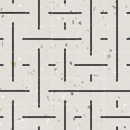 Gresie Cannoli Grafito 20X20 cm nerectificata, finisaj mat 