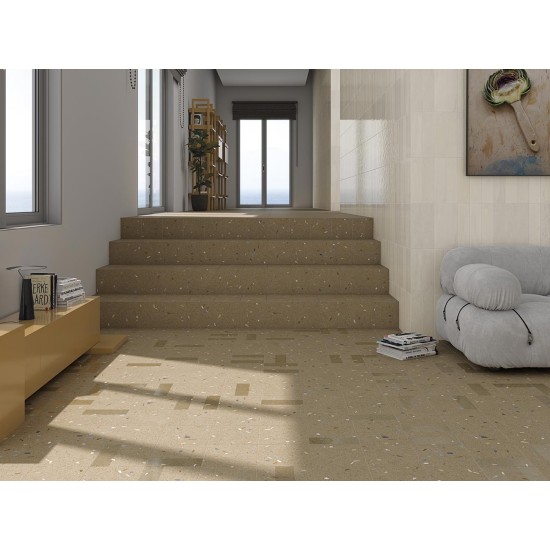 Gresie Croccante Menta 60 x 60 cm nerectificata, finisaj mat multicolor