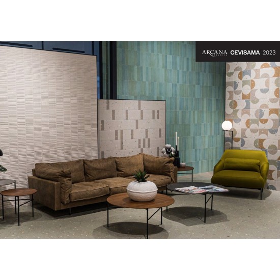 Faianta Flaming Mint Lucioasa, tip Metro, 8.5 x 31 cm, Arcana