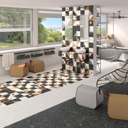 Gresie Stracciatella Nacar Terrazzo 79.3 x 79.3 cm rectificata, lucioasa Gresie Stracciatella Nacar Terrazzo 79.3 x 79.3 cm rectificata, lucioasa