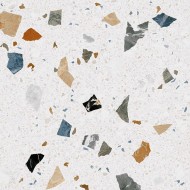 Gresie Stracciatella Nacar Terrazzo 79.3 x 79.3 cm rectificata, lucioasa