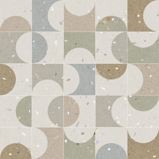 Gresie Zeppole Multicolor 20 x 20 cm nerectificata, finisaj mat