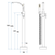 Baterie cada freestanding DECCO, crom, Ideal Standard