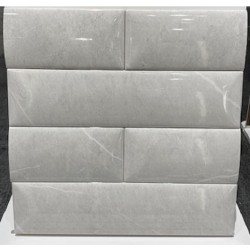 Faianta Bombato Eternal Pearl 7.5 x 30 cm, tip Metro, Lucioasa, Baldocer