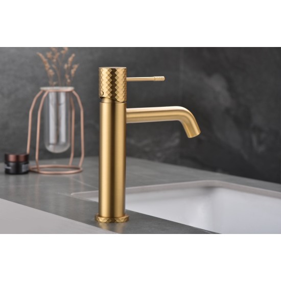 BATERIE LAVOAR GENOA BRUSHED GOLD