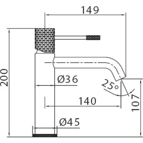 BATERIE LAVOAR GENOA BRUSHED GOLD