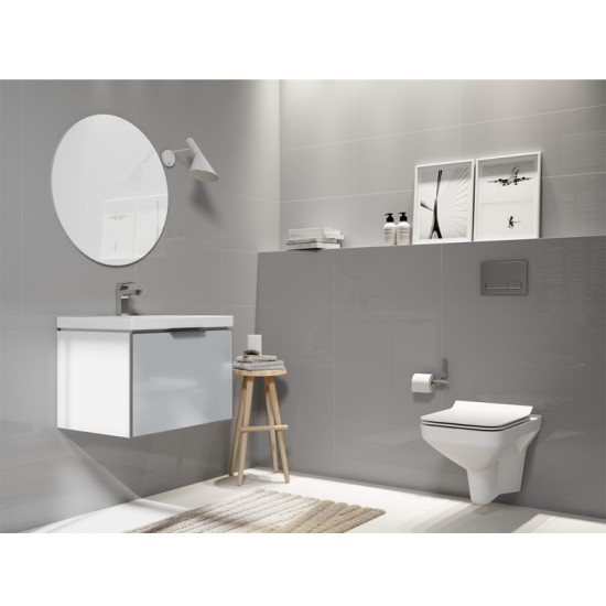 Cersanit, Carina, capac WC slim, Soft-Close si Easy Off