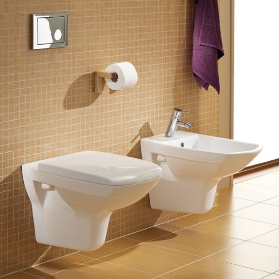 Cersanit, Carina, bideu suspendat alb