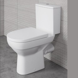 Cersanit, City, vas WC stativ cu rezervor si capac Soft-Close si Easy Off inclus