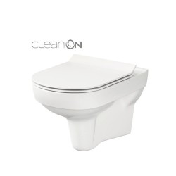 Cersanit, City, set vas WC suspendat, Rimless cu capac Soft-Close si Easy Off inclus