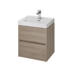 Cersanit, Crea, mobilier cu doua sertare, 50 cm, stejar